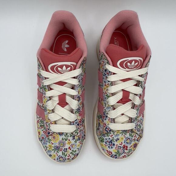 Adidas x Liberty London Campus 00s Originals Floral Pink Youth Size 3 Sneakers - Picture 5 of 6